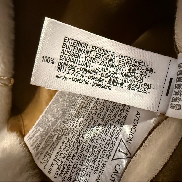 Zara Cream Teddy Jacket with Black Accents - Picture 4 of 5